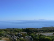 Looking across Foveaux Strait from Bluff to Stewart Island Looking across Foveaux Strait from Bluff to Stewart Island